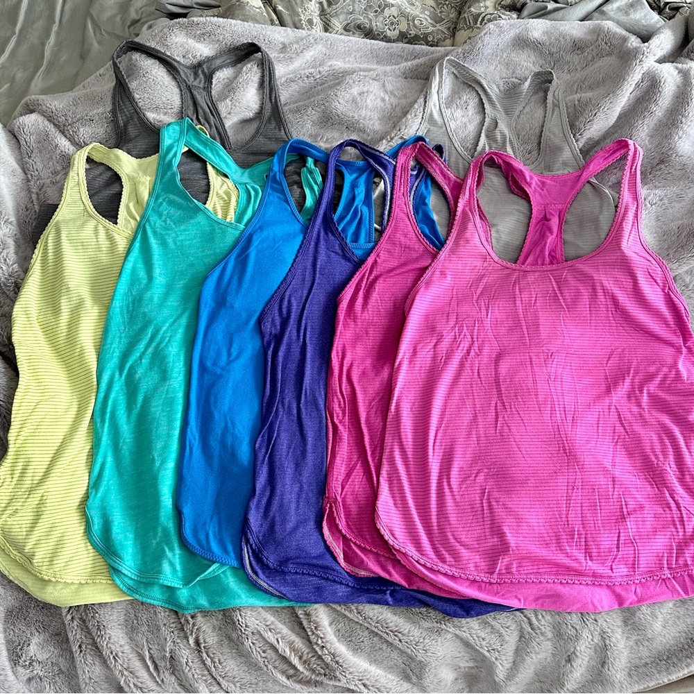 Lululemon 105 F Singlet Tanks - BUNDLE OF 8!!!